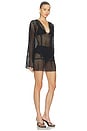 view 3 of 4 Omara Cover Up Dress in Black
