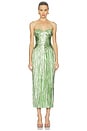 view 1 of 3 Ashika Gown in Spearmint Metallic