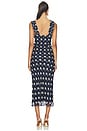 view 3 of 3 Eliseo Dress in Small Dot Deep Lake