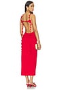view 1 of 4 VESTIDO GIULIANA in Vermillion