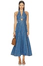 view 1 of 3 Rowyn Dress in Medium Wash Blue