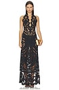 view 1 of 4 VESTIDO LARGO GEMINI  in Black