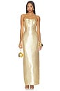 view 1 of 4 ROBE DE SOIRÉE FICKLIN  in Gold