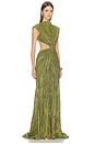 view 2 of 4 Voss Gown in Chive