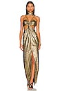 view 1 of 4 VESTIDO LARGO CODY in Gold