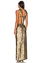 view 3 of 4 VESTIDO LARGO CODY in Gold
