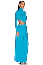 view 2 of 4 VESTIDO LARGO GENEVIEVE in Cyan