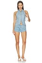 view 6 of 7 Denny Short in Vintage Blue