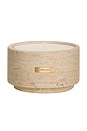 view 1 of 4 Noor Travertine Vessel & Candle in 