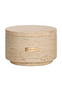 view 2 of 4 Noor Travertine Vessel & Candle in 