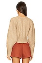 view 3 of 4 Casella Cardigan in Champagne Melange