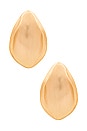 view 1 of 3 Erin Earrings in Brushed Brass