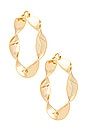 view 1 of 3 Yael Earrings in Shiny Brass