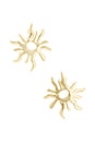 view 1 of 2 Soleil Earring in Shiny Brass
