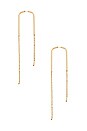 view 2 of 2 Meta Rhinestone Earring in Gold