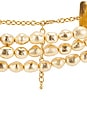 view 2 of 2 ЧОКЕР NORA in Gold Foil Wood