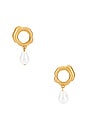 view 1 of 2 Meerah Earring in Antique Brass