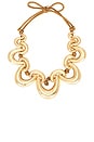 view 1 of 2 Taylor Choker in Gold Foiled Wood