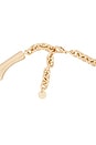 view 3 of 4 Bambu Necklace in Brushed Brass