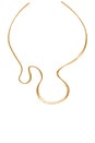 view 4 of 4 COLLIER RAS DU COU SUNI in Brushed Brass