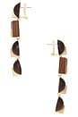 view 2 of 2 Laguna Earring in Walnut