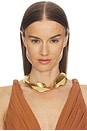 view 1 of 4 Giada Choker Necklace in Antique Brass Antique Brass