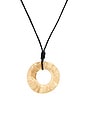 view 2 of 2 COLLAR COLGANTE REN in Brushed Brass