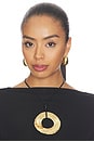 view 3 of 3 Ren Necklace in Brushed Brass