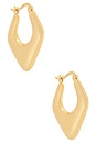 view 1 of 3 Leila Earring in Antique Brass