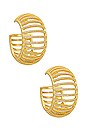view 1 of 3 Davina Earring in Gold Clear
