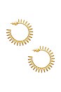 view 3 of 3 Davina Earring in Gold Clear