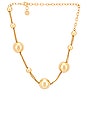 view 1 of 2 Adrienne Choker in Shiny Brass