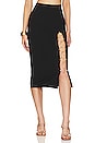 view 1 of 5 JUPE MIDI TORIELLE in Black