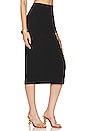 view 2 of 5 JUPE MIDI TORIELLE in Black