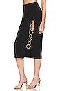 view 3 of 5 JUPE MIDI TORIELLE in Black