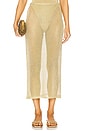 view 1 of 7 Anura Knit Skirt in Gold