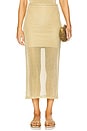 view 2 of 7 Anura Knit Skirt in Gold