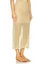 view 3 of 7 Anura Knit Skirt in Gold