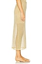 view 4 of 7 Anura Knit Skirt in Gold