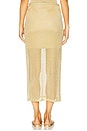 view 5 of 7 Anura Knit Skirt in Gold