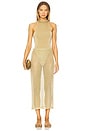 view 6 of 7 Anura Knit Skirt in Gold