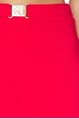 view 6 of 6 Amoret Knit Skirt in Vermillion