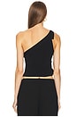 view 5 of 6 TOP UNE ÉPAULE DÉNUDÉE VALERIA in Black