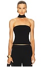 view 1 of 4 TOP EN MAILLE WALI in Black