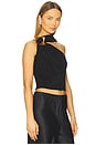 view 2 of 4 MOIRA 슬리브리스 탑 in Black