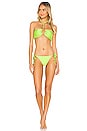 view 4 of 4 Allie Bikini Bottom in Lime