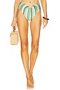 view 1 of 4 Oswin Bikini Bottom in Calla Lily Painted Stripe