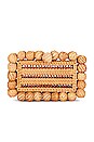 view 1 of 5 Eos Rattan Clutch in Natural