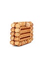 view 3 of 5 Eos Rattan Clutch in Natural