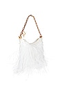 view 3 of 5 Gia Feather Shoulder in Optic White
